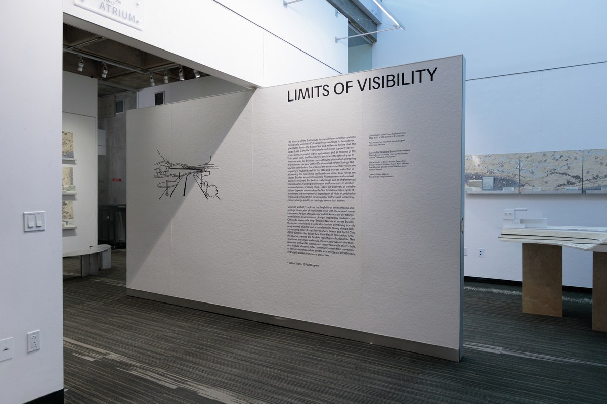 An early version of Focal in context for Gillian Shaffer Lutsko’s Limits of Visibility exhibition at USC Architecture.